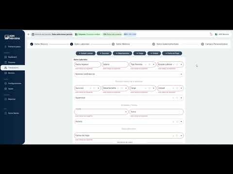 Agregar información de empresa